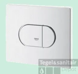 Favoriet GROHE Arena Cosmopolitan Bedieningsplaat 2-knops Frontbediening Horizontaal Wit