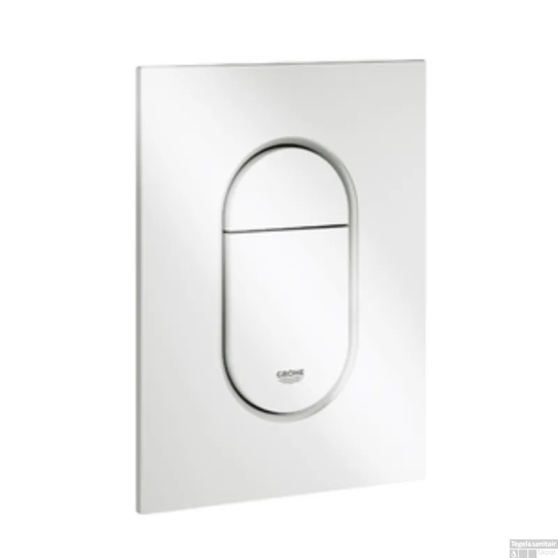 Betrouwbaar Bedieningsplaat GROHE Arena Cosmopolitan S WC DF 13x17,2cm Alpine Wit