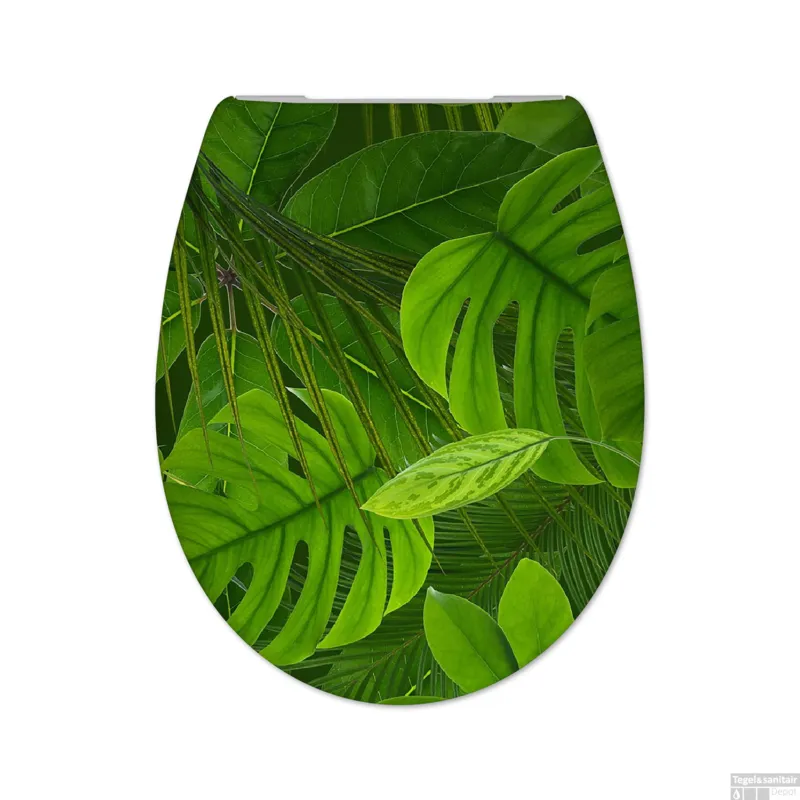 Fabrieksprijs Toiletzitting Cedo Jungle Softclose Groen