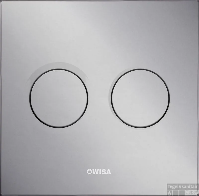 Wisa Luga Luga Bedieningsplaat Dualflush Mat Chroom Betaalbaar