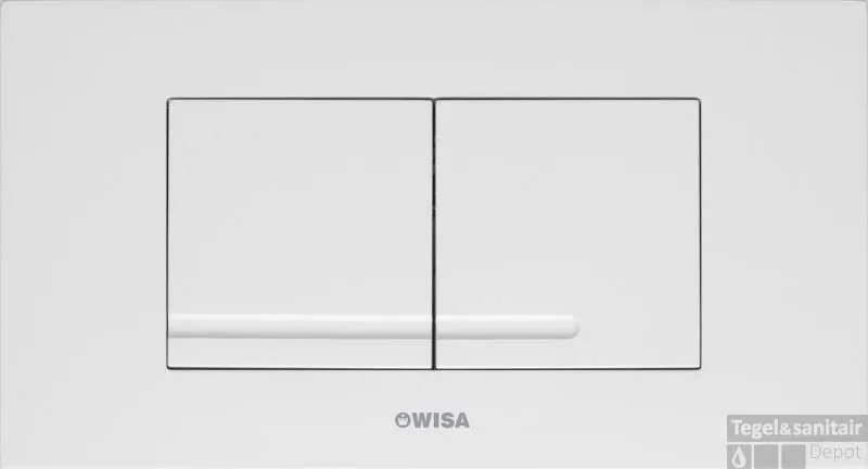 Wisa Xt Kantos Bedieningsplaat Dualflush Mat Chroom Weekendaanbieding