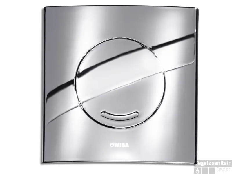Wisa Argos Bedieningsplaat Met Spoelonderbreking Chroom Snelle Levering