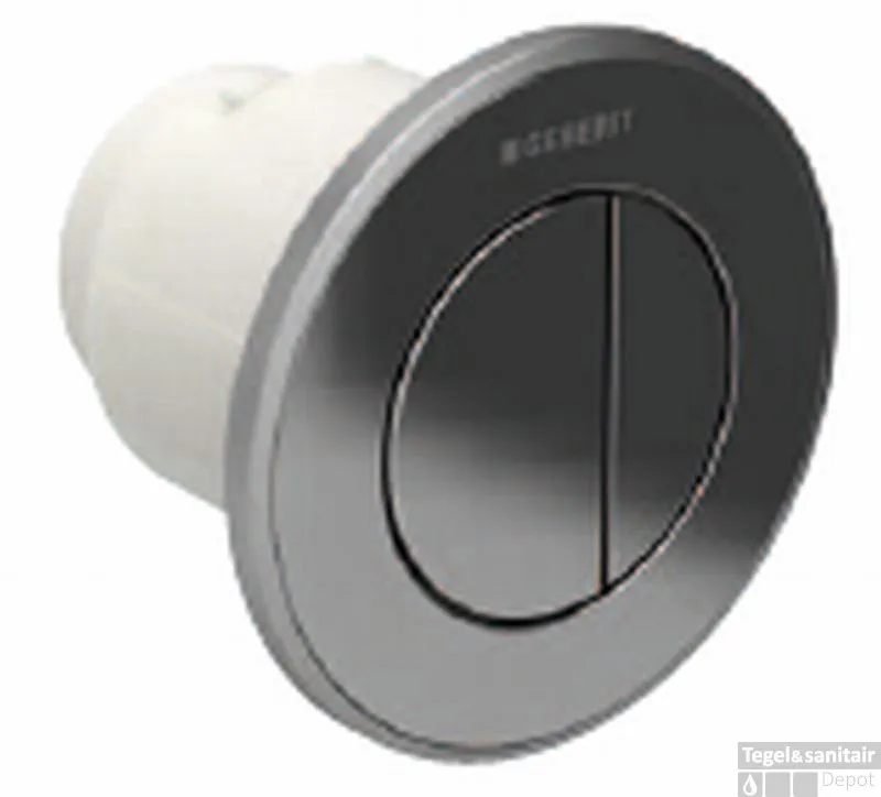 Flitsaanbieding Geberit Type 10 2-knops Pneumatische Inbouwdrukker Sigma/delta 8cm Mat Chroom-chroom