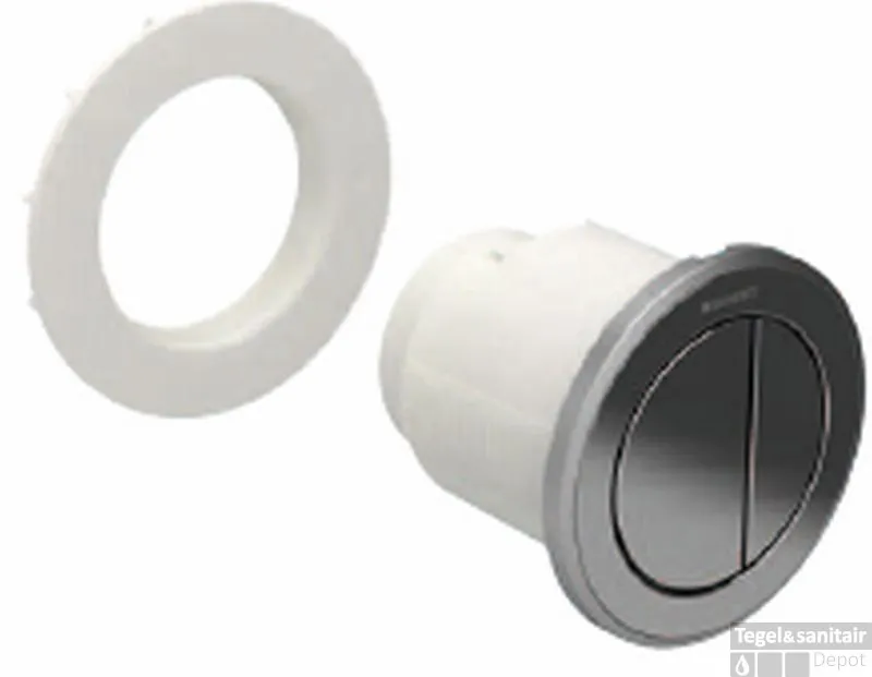 Geberit Type 10 2-knops Pneumatische Meubeldrukker Mat Chroom-chroom Favoriet