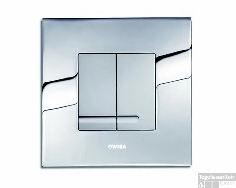 Wisa Delos Afdekplaat Dualflush Chroom/matchroom Bestseller
