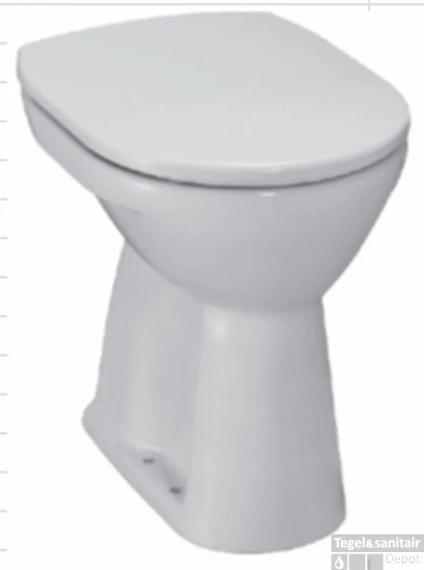 Jika Lyraplus Staand Closet +6 Vlakspoel Pk Met 4 Schroefgaten Wit Alleen Vandaag