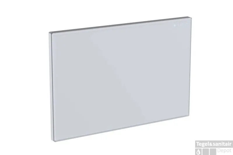 Must-Have Geberit Omega Afdekplaat Glas Wit-aluminium