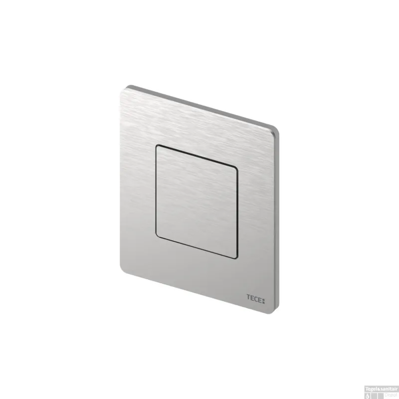Uitverkoop Urinoir Bedieningsplaat TECE Solid 10,4x12,4 cm Glanzend Chroom inclusief Cartouche