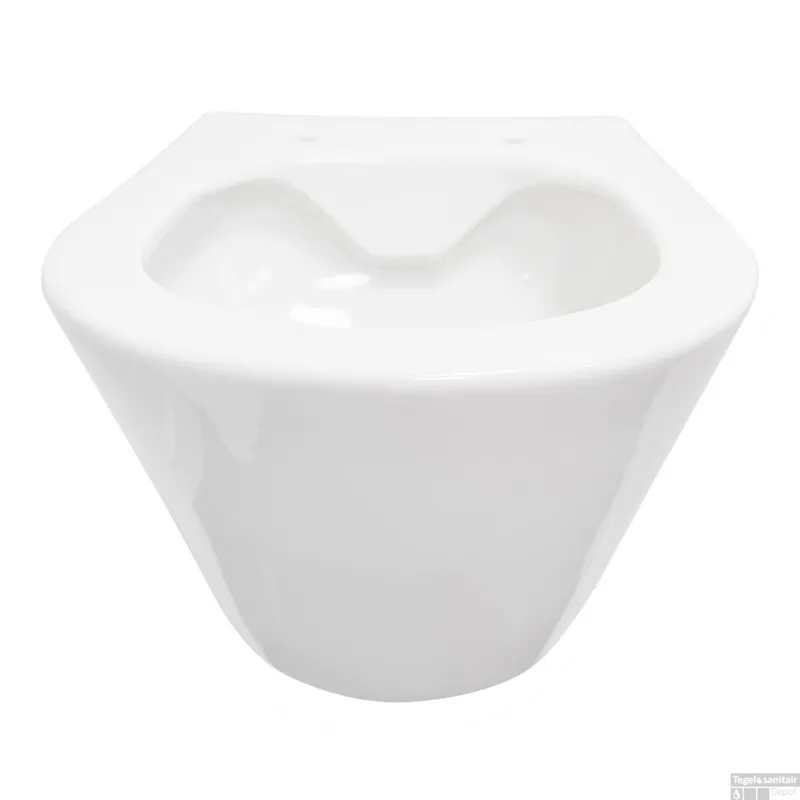 Op = Op Wandcloset BWS Tia Rimless zonder Toiletzitting Glans Wit