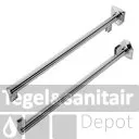 Shothouder Geesa tbv Urinoirschot (Set van 2 Stuks) Chroom Dagaanbieding