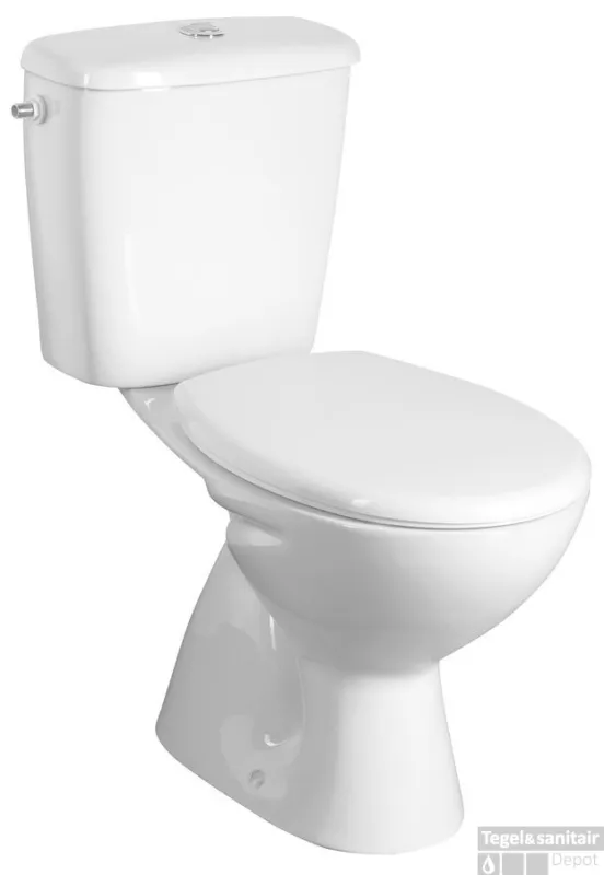 Direct Verzonden BWS Miguel Staand Toilet Glans Wit SK