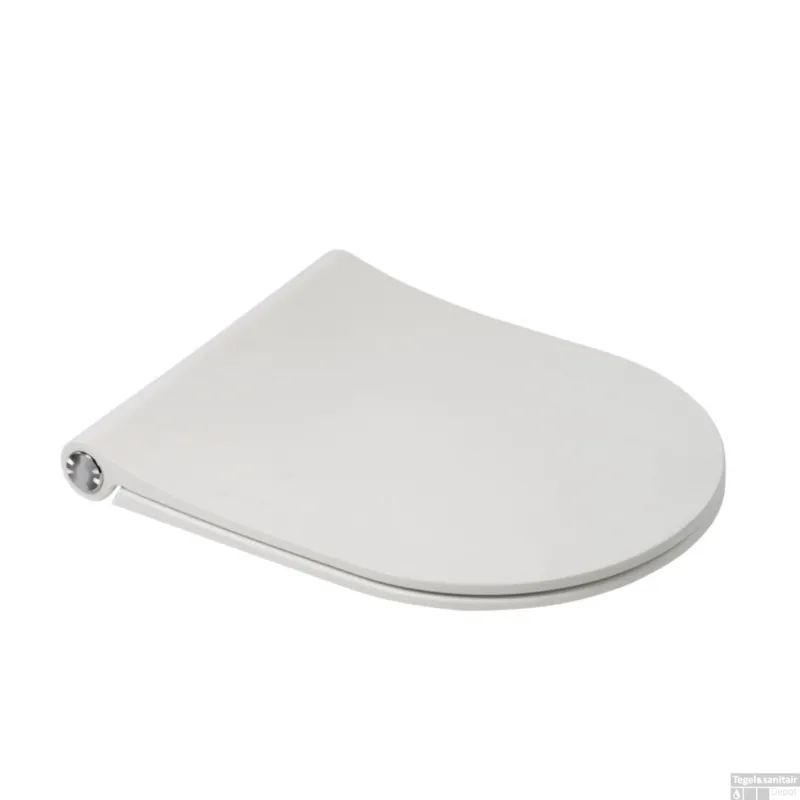 Closetzitting Plieger Kansas by Pressalit Slim Compact met Lift-off en Softclose Mat Wit Superprijs