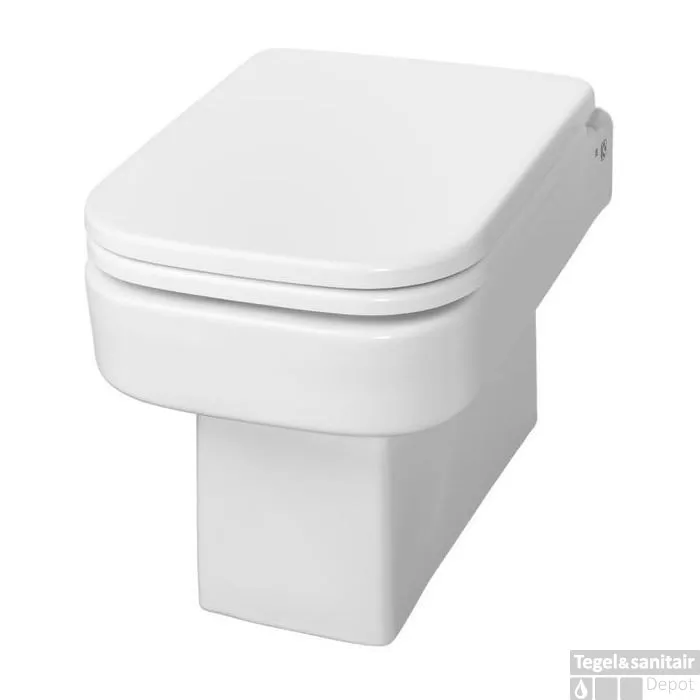 Wandcloset Wiesbaden Carré met toiletzitting EasyCleaning Alleen Vandaag