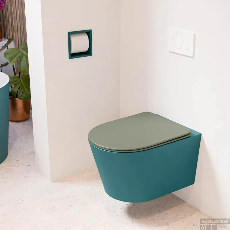 MONDIAZ LAVIE hangend toilet single fire rimless diepspoel Smag, Toiletzitting met quick-release & softclose Army Nu Kopen