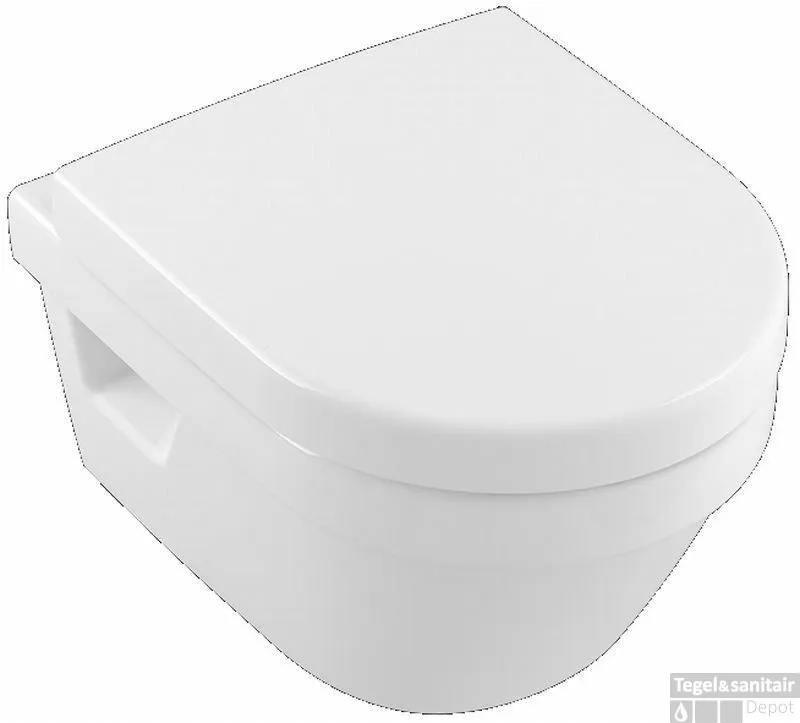 Villeroy & Boch Architectura Wandcloset Combipack Met Zitting Sc+qr Ceramicplus Wit Koop Online