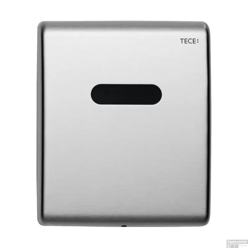 Actieprijs Urinoir Elektronische Bedieningsplaat TECE Planus 10x12 cm RVS Geborsteld (werkt o.b.v. batterij)
