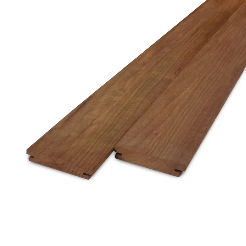 Beperkte Voorraad thermo - b-fix Thermo fraké B-fix plank - 21x64 mm - geschaafd - B-fix rabat- & vlonderplank - thermisch gemodificeerd frake hout KD 8-12% - Thermo fraké B–fix plank - 21x64 mm - geschaafd: 365 cm
