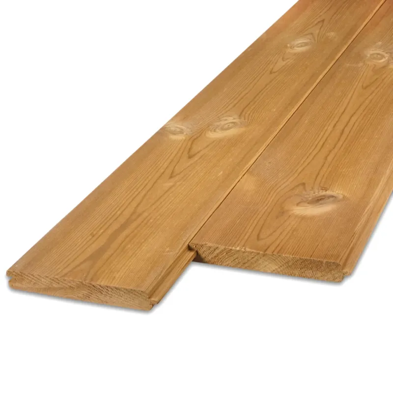 thermo - vellingdeel Thermo grenen vellingdeel - 21x135 mm - geschaafd - mes en groef plank - thermisch gemodificeerd grenenhout KD 8-12% - Thermo grenen vellingdeel - 21x135 mm - geschaafd: 450 cm Nieuw