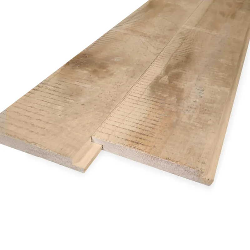 eiken - rabat Eiken sponningplank - 18x130 mm - zichtzijde fijnbezaagd / ruw - shiplap - eikenhout AD 20-25% - Eiken sponningplank - 18x130 mm - ruwe zichtzijde: 300 cm Voordeelprijs