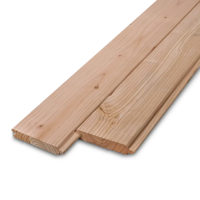 Goedkoop douglas - vellingdeel Douglas vellingdeel - 18x136 mm - geschaafd - mes en groef plank - douglashout KD 18-20% - per bundel - 168 stuks - Douglas vellingdeel - 18x136 mm - geschaafd: 400 cm