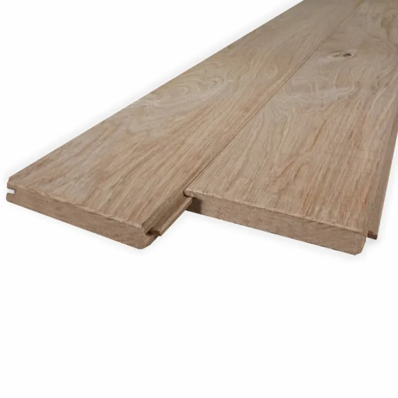 Beperkt Aanbod eiken - vellingdeel - KD Eiken vellingdeel - 21x140 mm - geschaafd - mes en groef plank - eikenhout KD 8-12% - Eiken vellingdeel - 21x140 mm - geschaafd: 270 cm