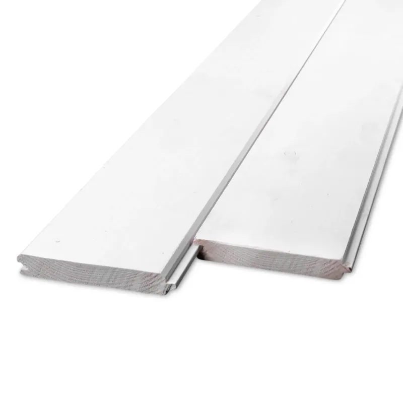 vuren - rabat - wit Gegrond vuren vellingdeel - 19x115 mm - geschaafd - mes en groef plank - wit gegrond vurenhout KD 18-20% - Per bundel - 176 stuks - Gegrond vellingdeel - 19x115 mm - geschaafd: 450 cm Lage Prijs