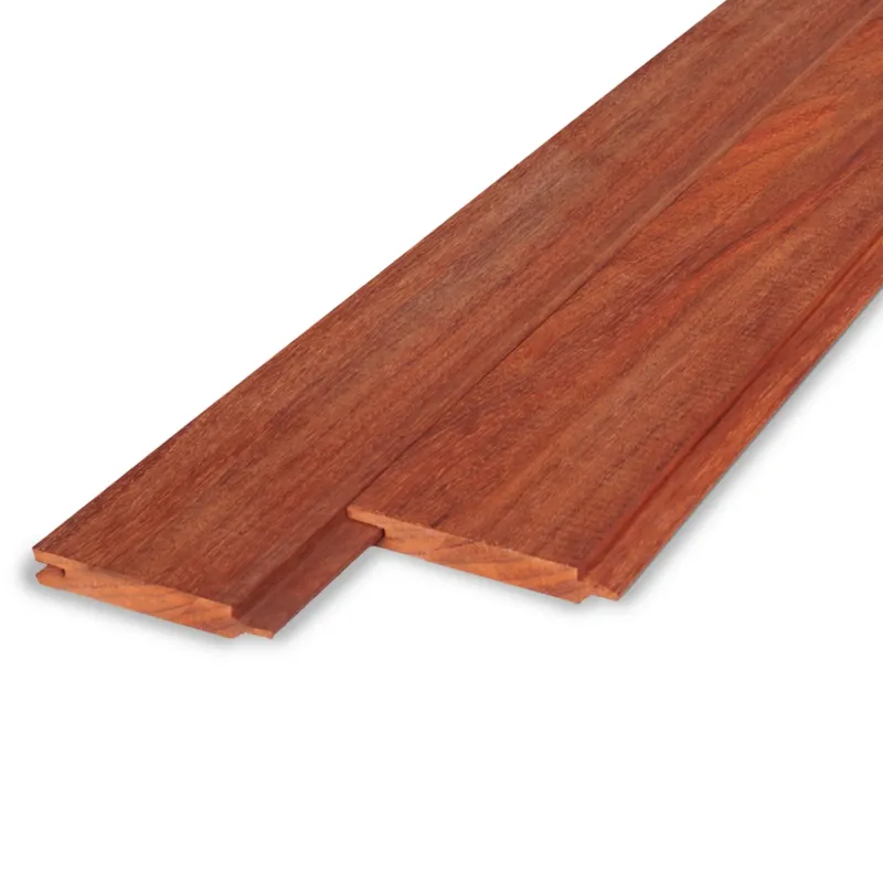 Direct Beschikbaar hardhout - vellingdeel Padoek vellingdeel - 21x110 mm - geschaafd - mes en groef plank - padouk hardhout AD 20-25% - Padouk vellingdeel - 21x110 mm - geschaafd: 185 cm