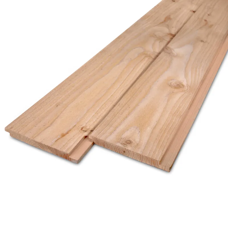 douglas - rabat Douglas sponningplank - 18x183 mm - zichtzijde fijnbezaagd / ruw - shiplap - douglashout AD 20-25% - Douglas sponningplank - 18x183 mm - ruwe zichtzijde: 500 cm Direct Verzonden