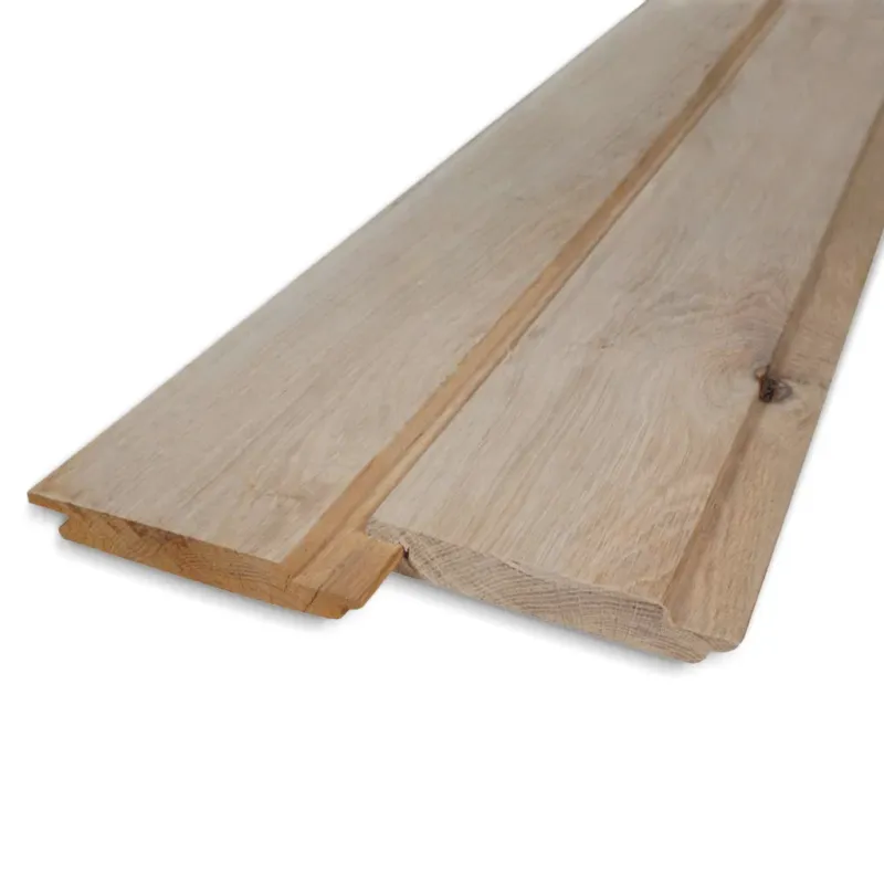 eiken - rabat Eiken channelsiding - 21x115 mm - geschaafd - channel siding - eikenhout KD 8-12% - Eiken channelsiding - 21x115 mm - geschaafd: 260 cm Nieuw