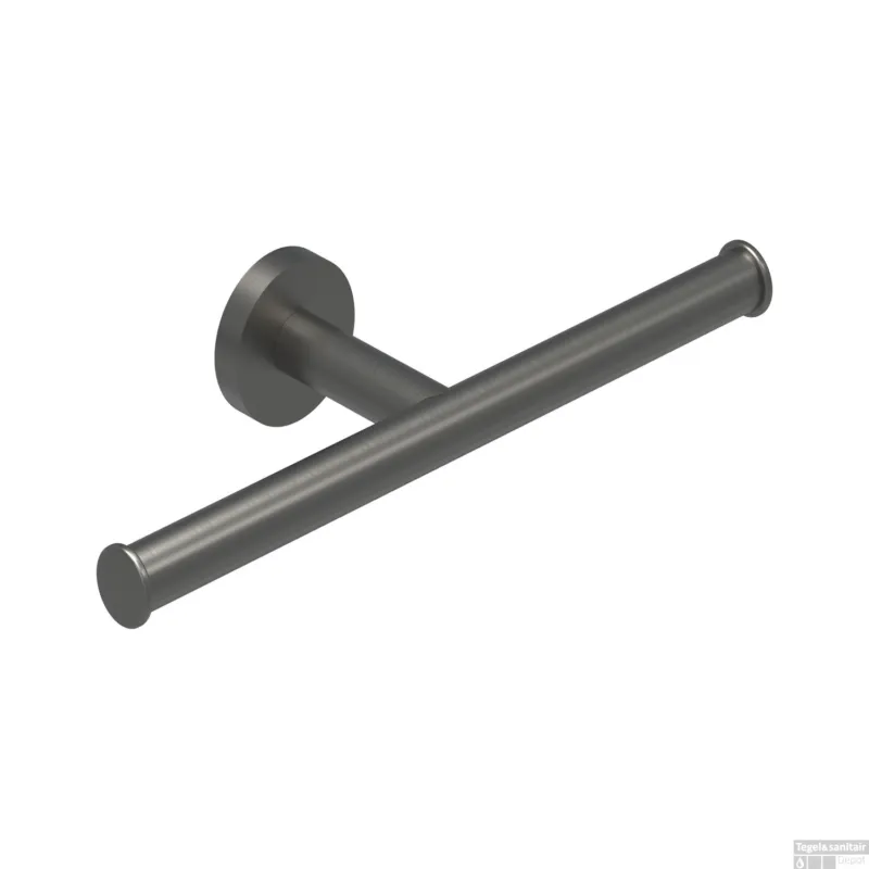 Toiletrolhouder IVY Dubbel Geborsteld Metal Black PVD Hoge Kwaliteit