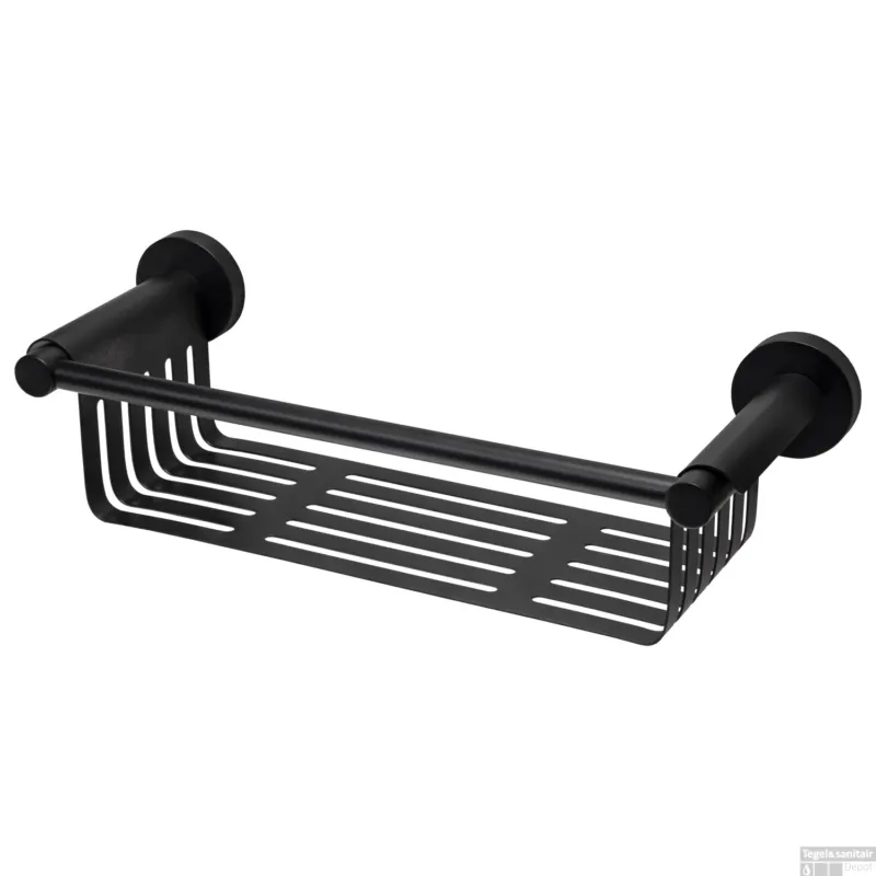 Uitverkoop Badkamerrekje Haceka Kosmos 34,7 x 13,3 cm Mat Zwart