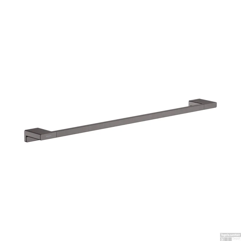 Rechtstreeks Van De Fabrikant Handdoekrek AddStoris HansGrohe 64,8 cm Geborsteld Zwart Chroom