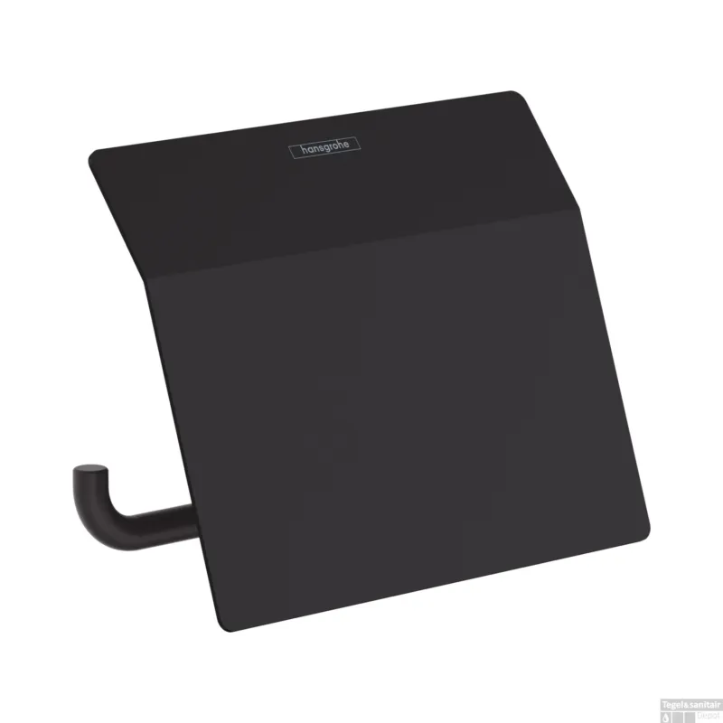 Voordeelprijs Toiletrolhouder Met Klep HansGrohe AddStoris Mat Zwart