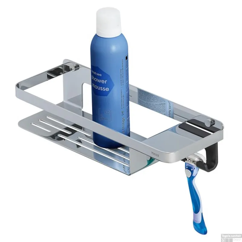 Actieprijs Douchemand Tiger Caddy Met Handdoekhaak 32 cm Chroom