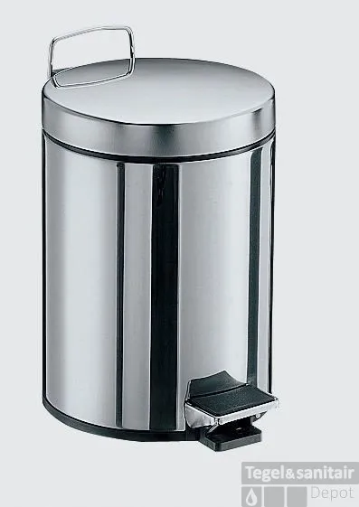 Gereduceerde Prijs Emco System 2 Staande Afvalemmer 5 Liter Chroom