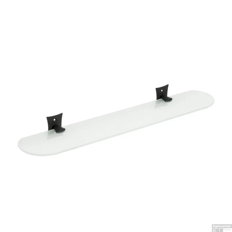 Glazen Planchet Sapho Rebecca 56x6.4 cm Ovaal Zwart Must-Have