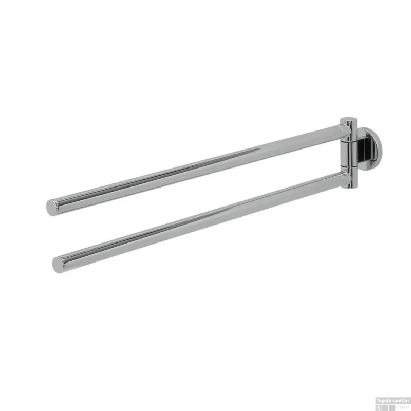 Tiger Noon Handdoekenrek 2 Arming Chroom 8x5x45 cm Beperkte Voorraad