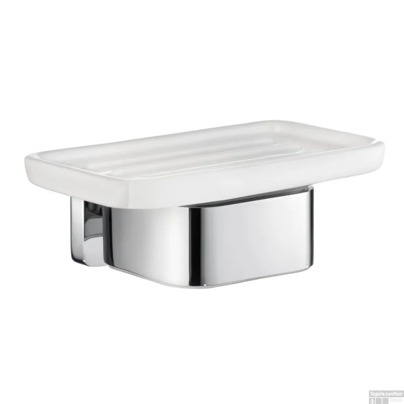 Aanbieding Zeephouder Smedbo Ice Mat Glas 12x4.5x5 cm Chroom