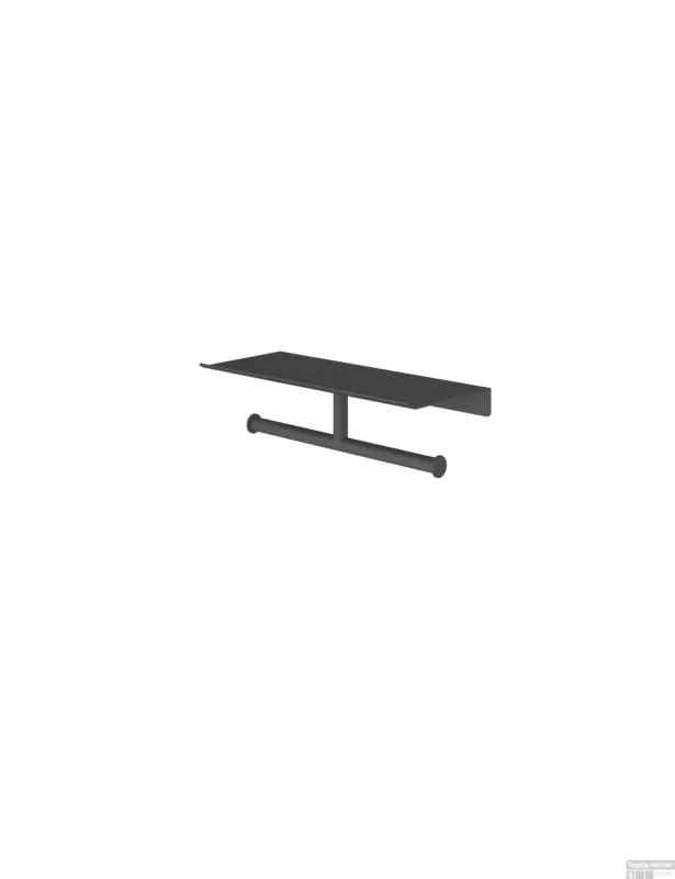 Hotbath &More Dubbele rolhouder voor Planchet serie Geborsteld zwart PVD Flitsaanbieding