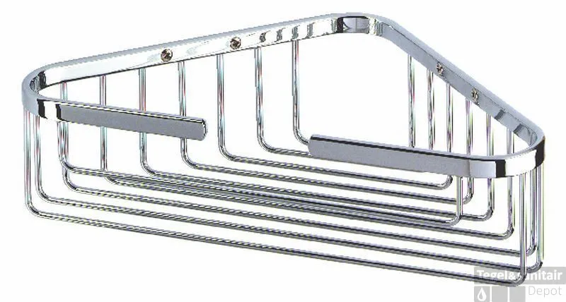 Lage Prijs Geesa Basket Fles- En Sponshouder Hoekmodel 335x260 Mm. Chroom