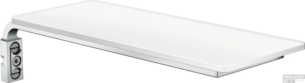 Hansgrohe Casetta planchet van veiligheidsglas E, wit/chroom Weekendaanbieding