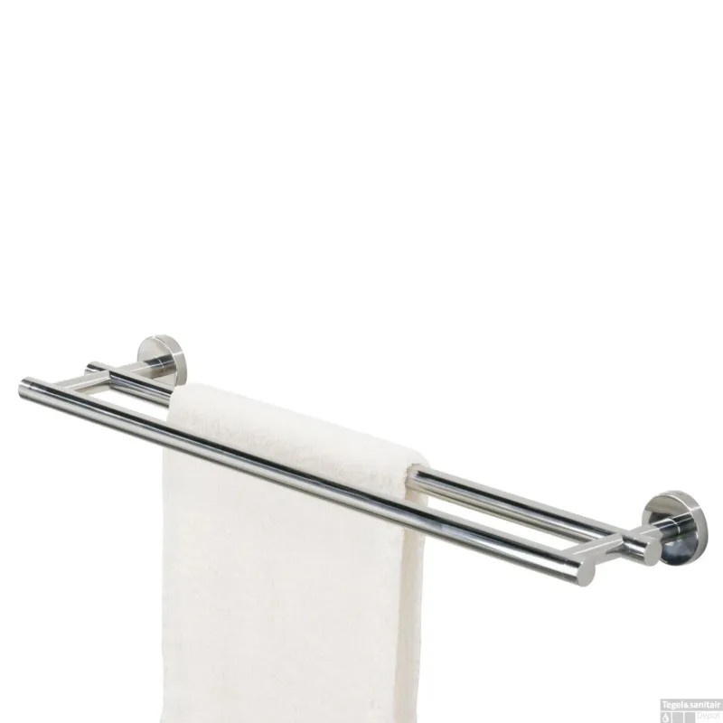 Badhanddoekrek Dubbel Tiger Boston 58 cm RVS Glans Direct Verzonden