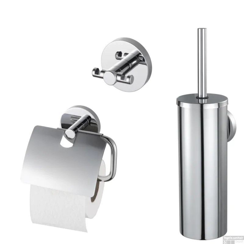 Toiletset Giftbox Haceka Aqualux PRO2000 Chroom Betrouwbaar