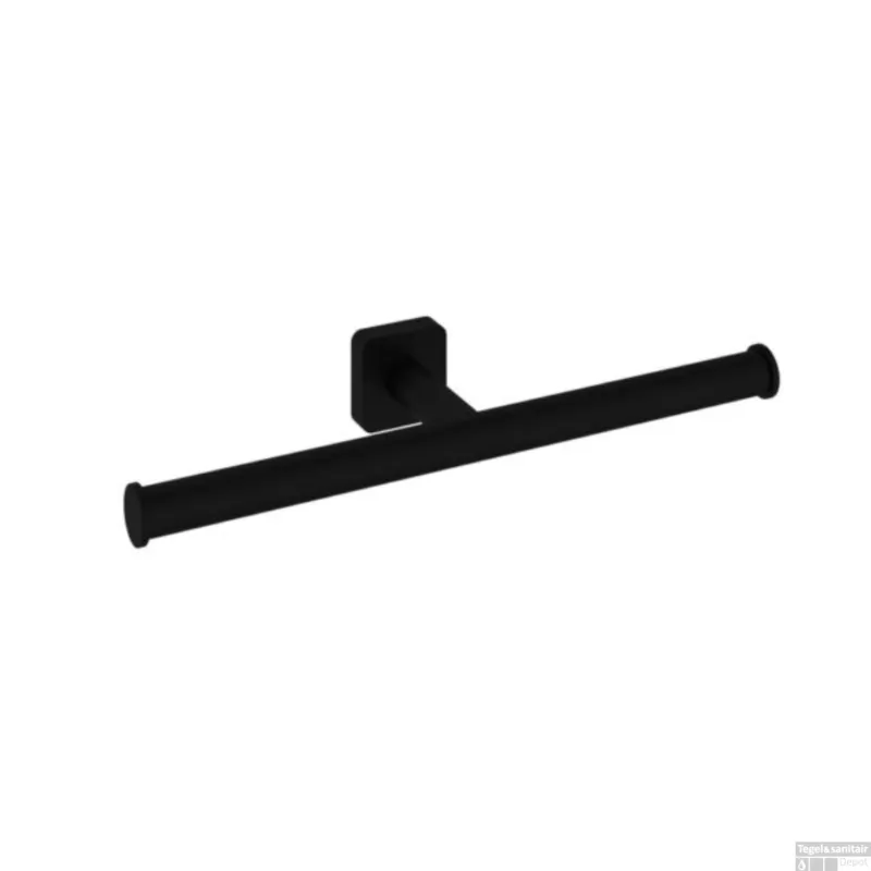 Korting Dubbele Toiletrolhouder Hotbath Gal Mat Zwart