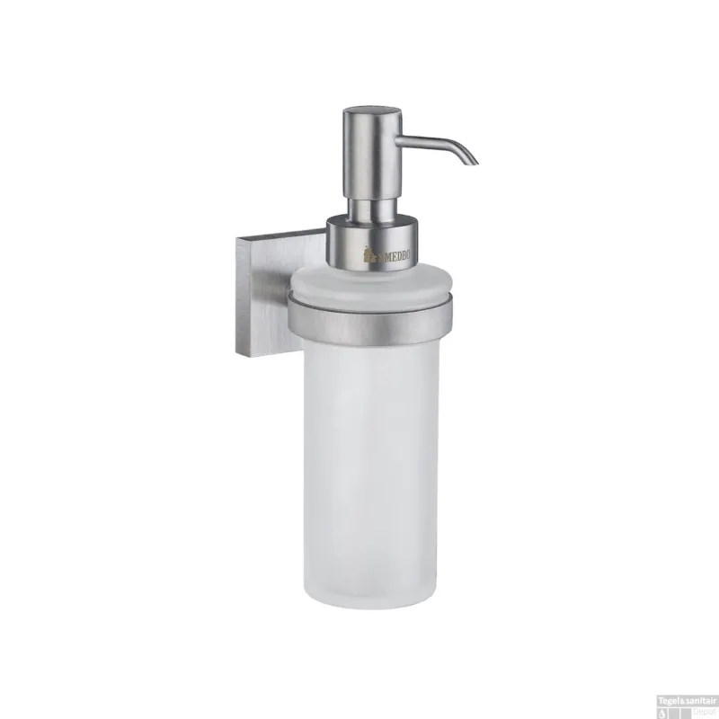 Zeepdispenser Smedbo House Wandmodel Matglas met Mat Chroom Populair
