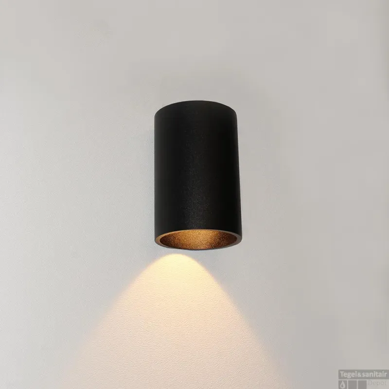 Wandlamp Artdelight Brody 1 Lichts LED 2700K Dimbaar Zwart Lage Kosten