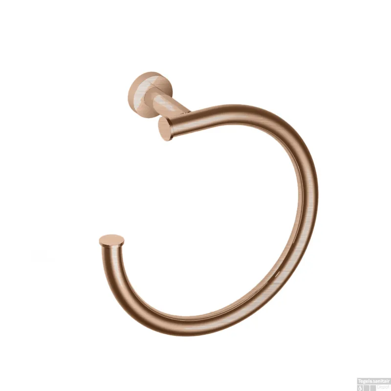 Handdoekring Hotbath Cobber Geborsteld Koper Living Colours Exclusieve Aanbieding