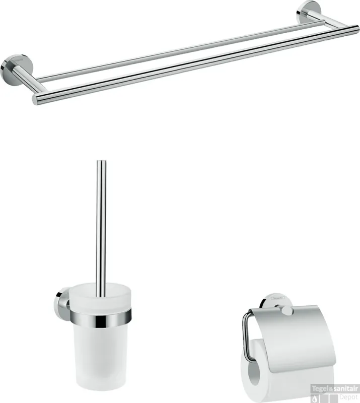 Betrouwbaar Hansgrohe Logis Universal badaccessoireset 3 in 1, chroom