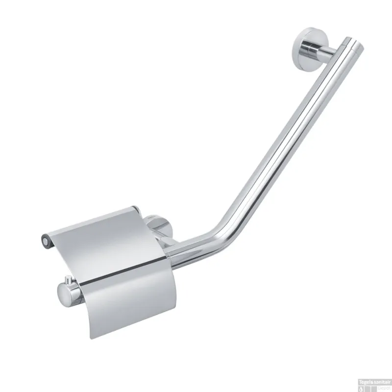 Beperkt Aanbod Veiligheidsgreep met Toiletrolhouder Tiger Boston Comfort en Safety Rechts RVS Glans