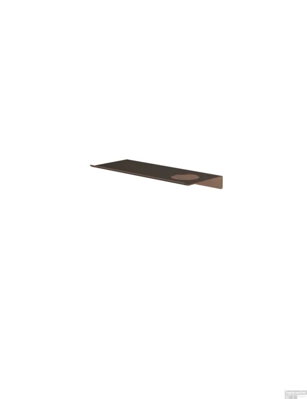 Hotbath &More Planchet 30 cm inclusief bevestigings rails met 1 uitsparing voor een zeepdispenser of beker Tuscan bronze Hoge Kwaliteit